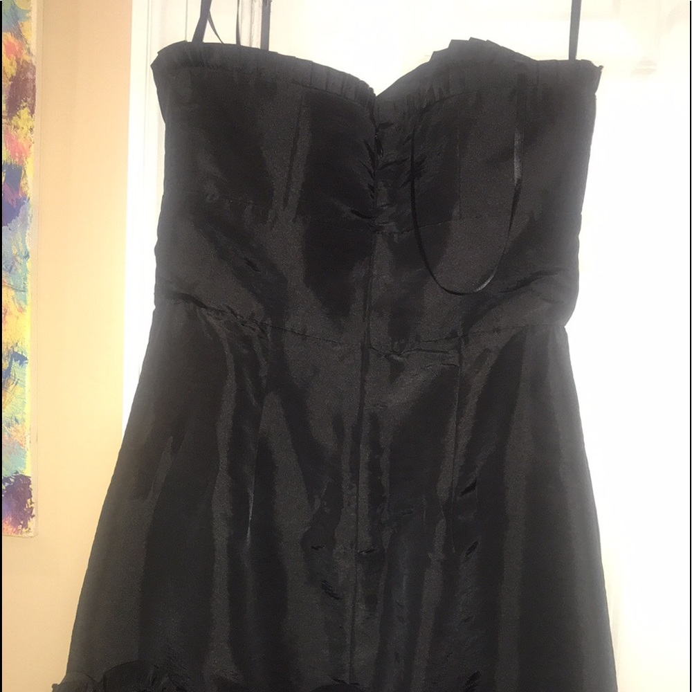 Max & Cleo Black Satin Dress